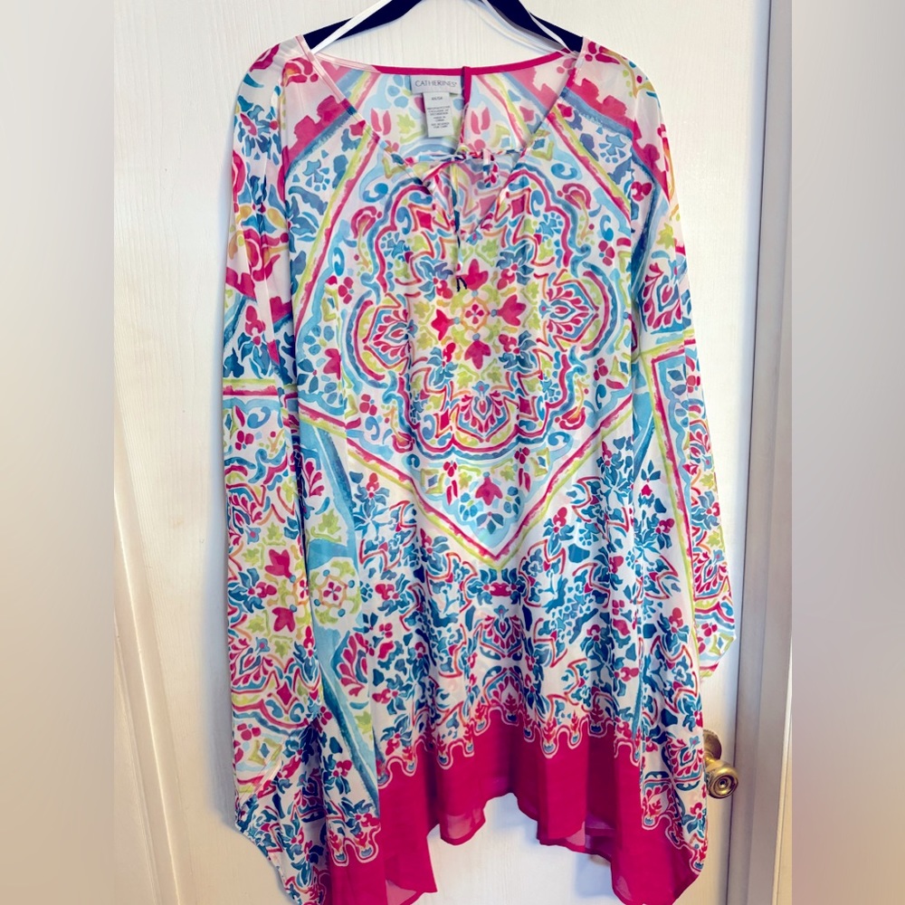 Poncho blouse